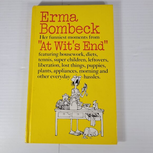 Vintage "At Wit's End" SIGNED BY Author Erma BOMBECK HARDCOVER BOOK HC - Picture 3 of 13